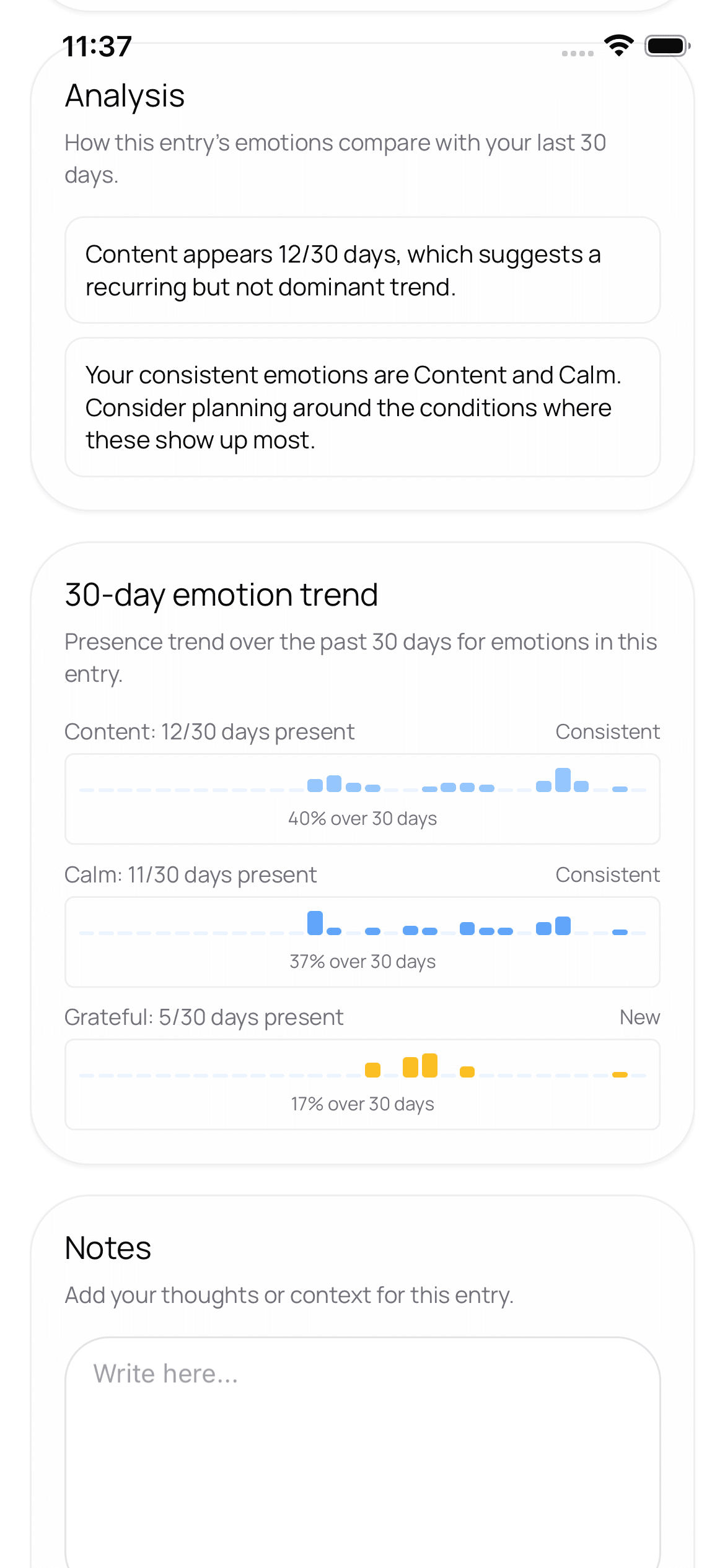 MoodMind.AI app preview 2